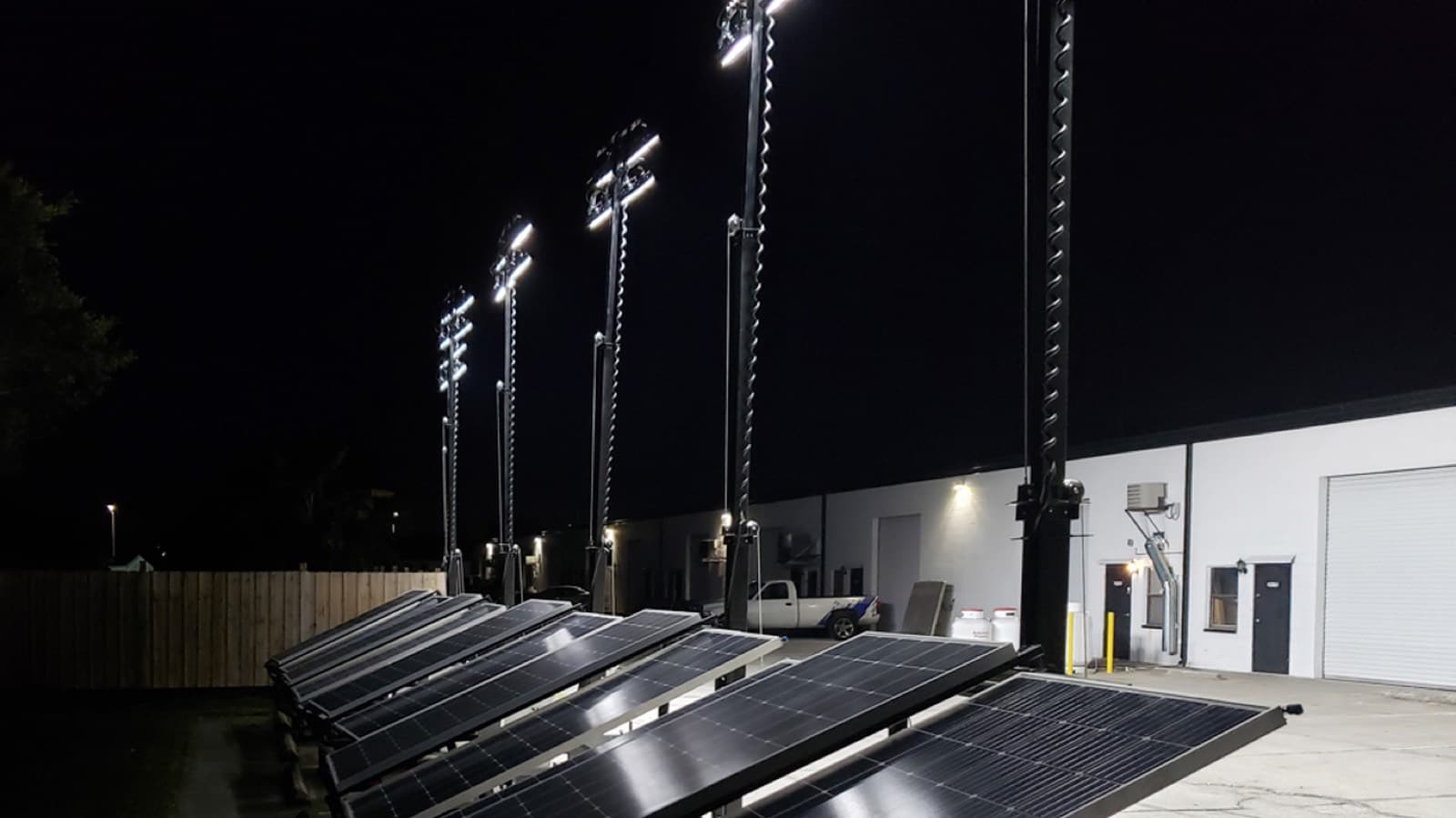 Rental solar generator supporting temporary power operations